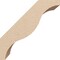 Ekena Millwork 5-inch W x 8-inch D x 8-inch H Funston Rough Cedar Woodgrain TimberThane Knee Brace, Primed BRCUR05X08X08FSTRCPR - alternate 5